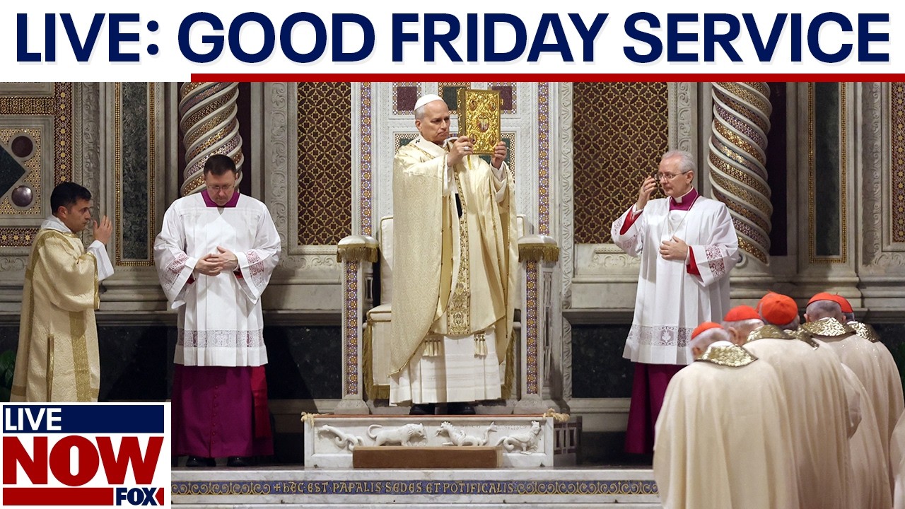 WATCH LIVE: Pope Leo XIV's first Good Friday mass