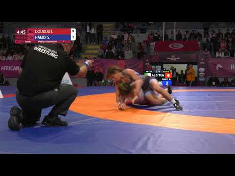 Round 2 WW - 50 kg: I. DOUDOU (ALG) v. S. HAMDI (TUN)