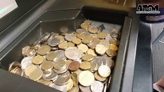 Coin sorter and deposit machine at Commonwealth Bank, Australia เครื่องฝากเหรียญ