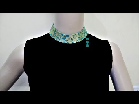 Latest collar neck design easy way cutting and stitching