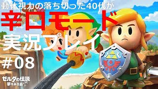 #08【監督】【ゼルダの伝説夢を見る島】動体視力の落ち切った40代が辛口モード実況プレイ