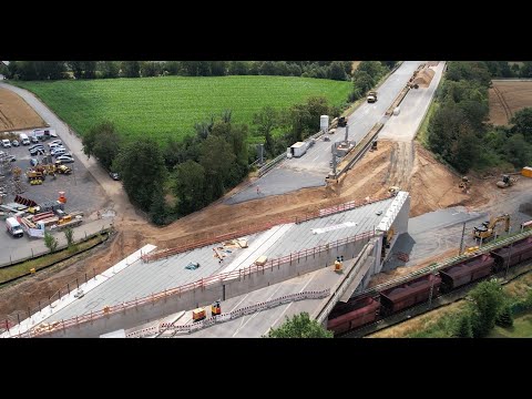 S 13 – Interview zum Einschub der beiden Rahmenbauwerke der Autobahnbrücke A 59