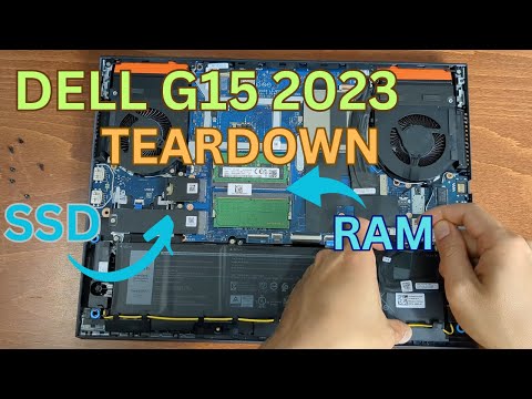 Dell G15 (2023) Teardown and upgrading RAM, SSD in 4K