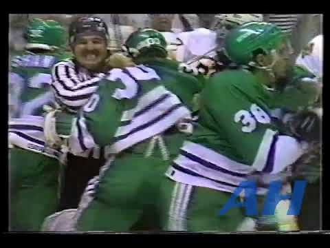 NHL Apr. 11, 1991 Boston Bruins v Hartford Whalers (melee) Glen Wesley v Rob Brown