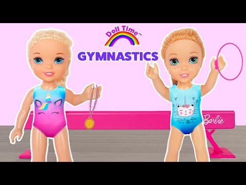 GYM CLASS! Elsie and Annie exercise class at school