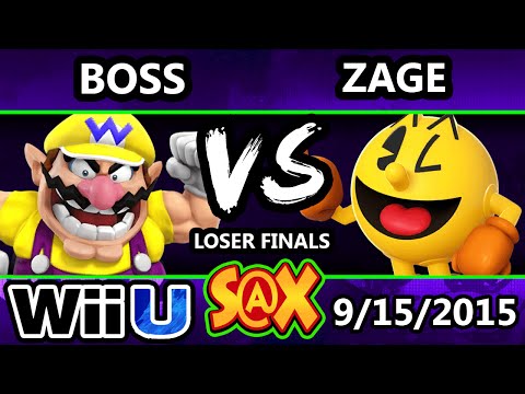 S@X 115 - Boss (Luigi, Wario) vs. Zage (Pac-man) SSB4 Losers Finals - Smash Wii U - Smash 4