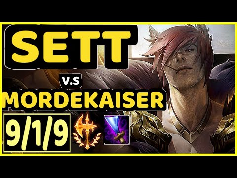 SATORIUS (SETT) vs MORDEKAISER - 9/1/9 KDA TOP GAMEPLAY - EUW Ranked DIAMOND