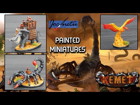 Kemet: Blood and Sand painted miniatures