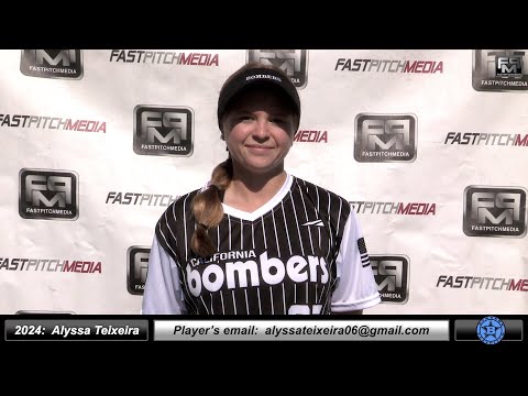 2024 Alyssa Teixeira 4.2 GPA - Outfielder and Second Base Softball Skills Video - Norcal Bombers