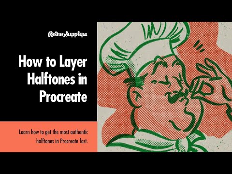 How to Layer Halftones in Procreate