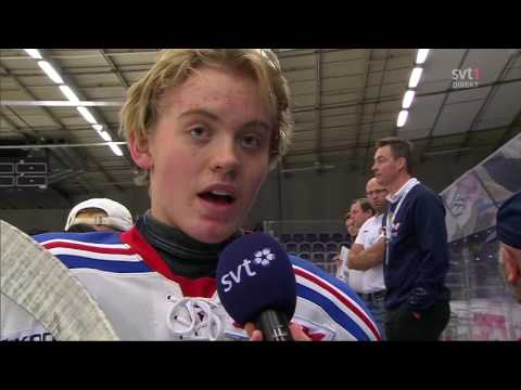 Ishockey TVpucken 04 11 2016 Anton Larsson go crazy