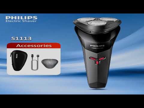 PHILIPS S1113 Electric Shaver USB Charge Stainless Steel PowerCut Blade Razor Tr