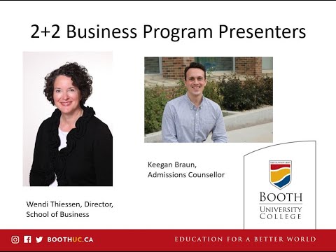 Booth UC and RRC Polytech's 2+2 Business Program - Information Session