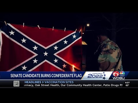 Louisiana Senate candidate Gary Chambers burns Confederate flag in new campaign ad