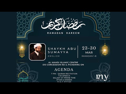8th Ramadan 1444 | Q&A with Shaikh Abu Sumayyah | Al Mahdi Islamic Centre | Speech 8 of 12