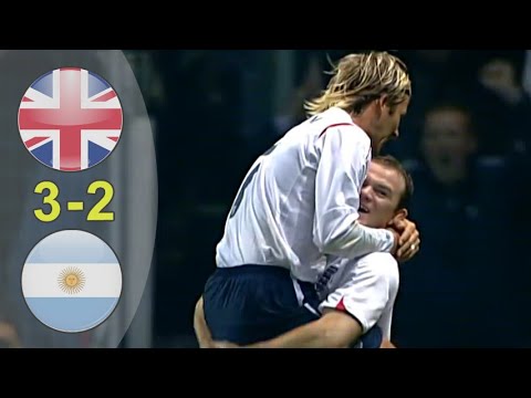 England vs Argentina 3-2 | Friendly Match 2005 Full HD