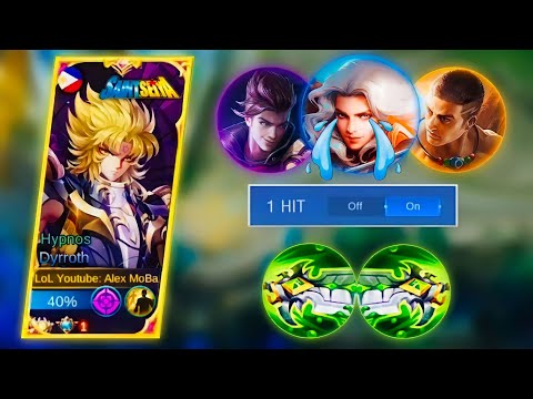 DYRROTH 2X BLADE OF DESPAIR 1 HIT DELETE ENEMIES - DYRROTH BEST BUILD ~ MLBB