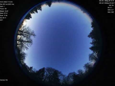 2026-01-18 All sky camera capture from Poiana Rusca Mountains, Romania