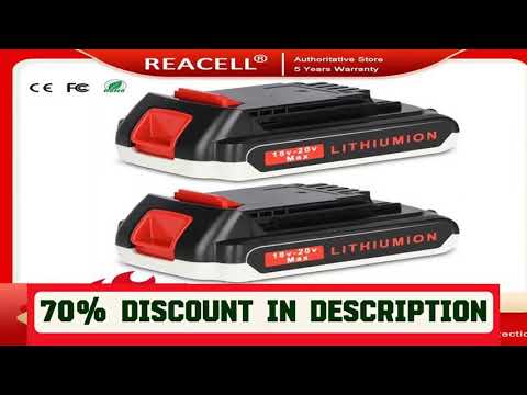 A must-have product! REACELL18V 3.0Ah/5.5Ah Replacement Battery for Black&Decker Power Tools BL201