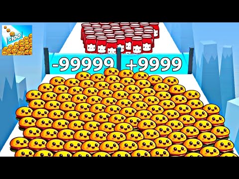 FOOD RUN - Level Up Fruits (Satisfying Asmr Gameplay Mobile, Math Foods Run)
