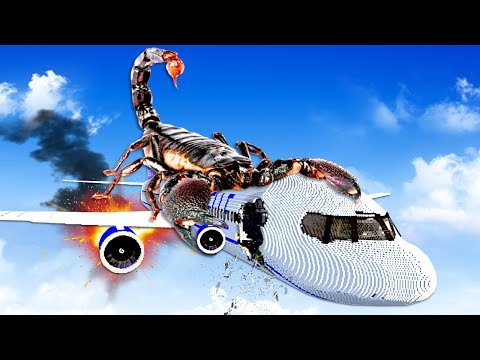 GIANT SCORPION CAUSES PLANE CRASH! (Teardown)