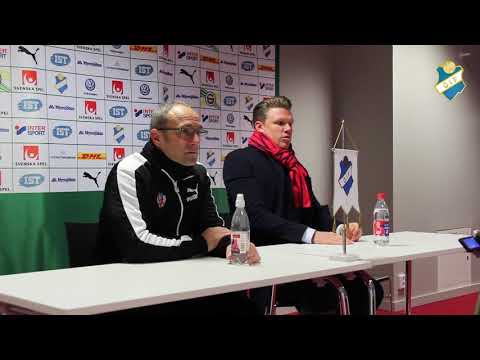 Presskonferens efter 4-4 mot Helsingborgs IF