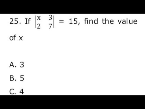 Matrices and Determinant