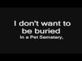 Rammstein - Pet Sematary (lyrics) HD 