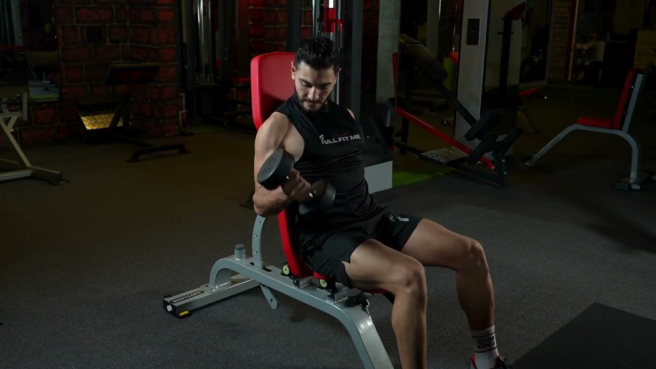 Incline Dumbbell Curl exercise