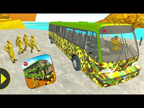 Army Bus Driver US Soldier Transport Duty 2017 - Offroad Bus Driving - Android Gameplay HD 2019