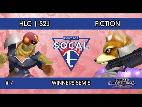 Fight For SoCal 7 - HLC | S2J (Captain Falcon) VS Fiction (Fox) - SSBM - Winners Semis