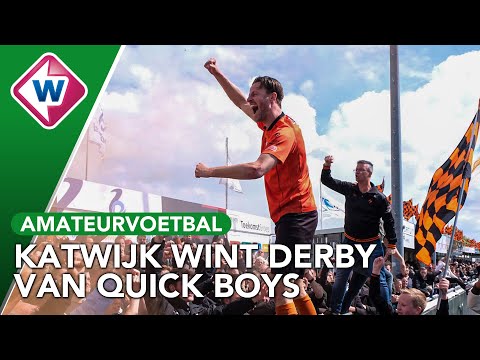 Heerlijke goals tijdens derby tussen VV Katwijk en Quick Boys - Omroep West