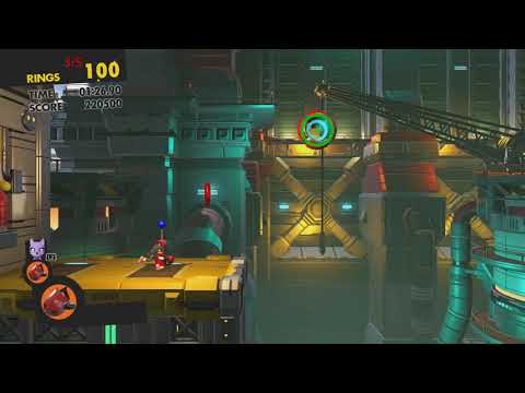 Sonic Forces - Stage 2 All Red RIngs Spaceport (Chemical Plant)
