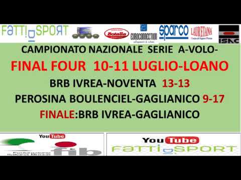 Bocce Campionato Nazionale Serie A 2021 . Volo . Tabellini Final Four - Loano