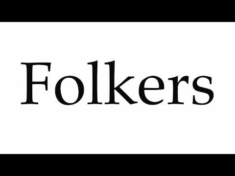 How to Pronounce Folkers