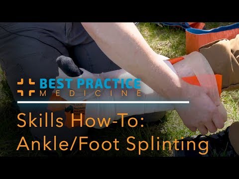 NREMT Practical Skills How-To: Extremity Splinting - Ankle