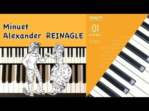 Minuet in C (op.1, no.10) by A. Reinagle: ABRSM Grade 1 Piano (2023 & 2024) - A3
