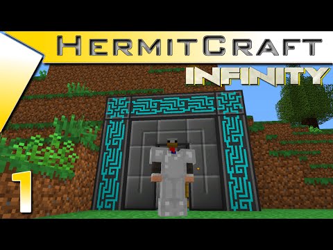 HermitCraft FTB Infinity ~ Ep 1 ~ Chicken Head!