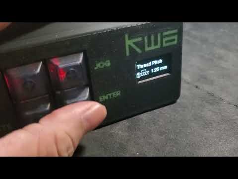 Electronic lead screw change gear for lathe threading operations.