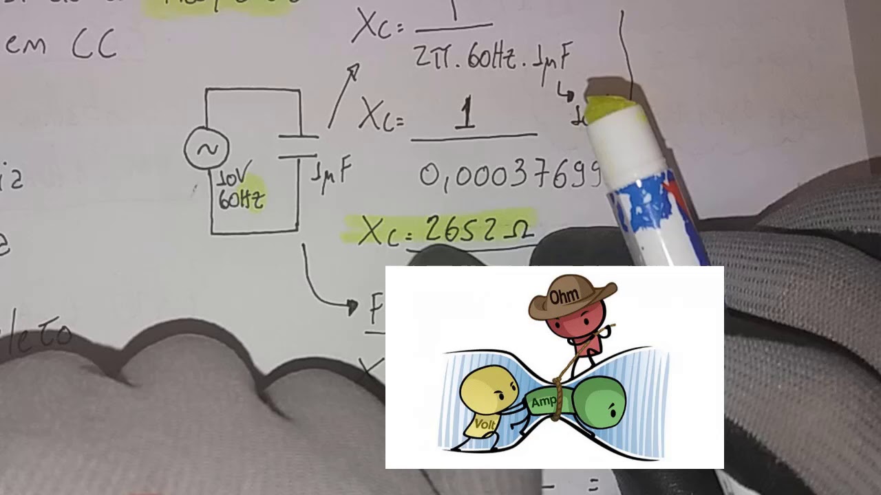 Curso de Eletricidade - Reatância Capacitiva - Eletrônica Fácil