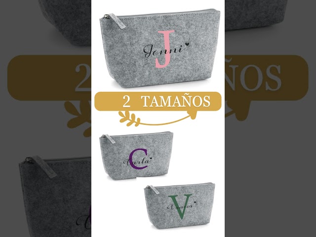 Vídeo relacionado con Regalisimos Bolso Fieltro Personalizada Nombre Grande Mujer