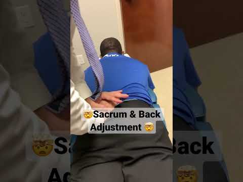 Sacrum & Back Adjustment to relieve tension