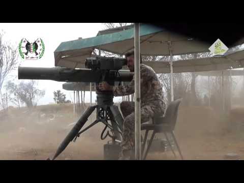 استهداف دبابة لقوات النظام بصاروخ تاو من قبل لواء صقور الجبل في تل حدية في محافظة حلب