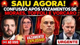 AO VIVO: CONFUSÃO APÓS VAZAMENTOS DE MORAES, TOFFOLI E VORCARO