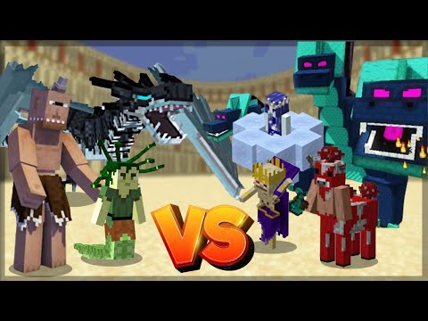 Minecraft: TWILIGHT FOREST VS ICE AND FIRE ! - BATALHA DE MOBS