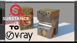 Substance Painter PBR to V-Ray 3.6 (no plugins)