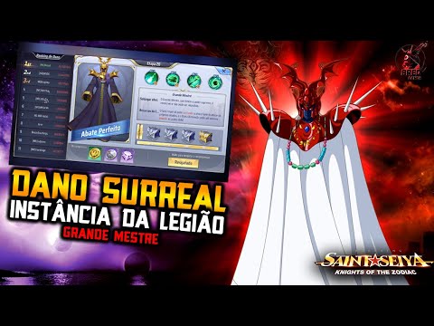 DANO SURREAL NA INSTÂNCIA DA LEGIÃO! GRANDE MESTRE! Saint Seiya Awakening!