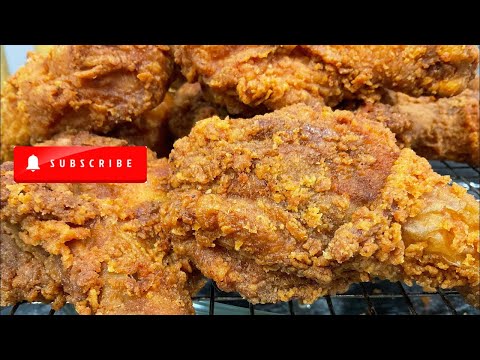 Crispy FRY Chicken Recipe Jamaican Style Using Water Recipe|| No Egg or Milk