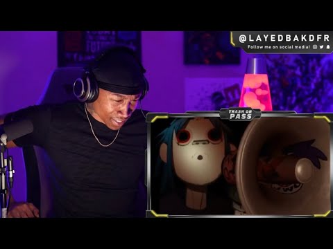 First REACTION to " Rock Music " Gorillaz (  Feel Good Inc. )