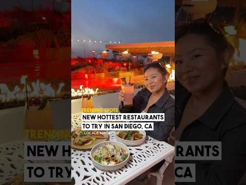 San Diego’s food scene is on fire! Check out these new restaurants serving incredible flavors 🔥
